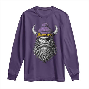 Vintage Minnesota Long Sleeve Shirt Retro Sports Fan TS10 Purple Print Your Wear
