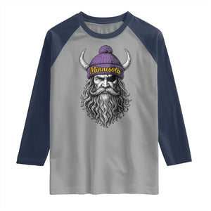 Vintage VF Raglan Shirt Retro Football Sports Fan MFV TS10 Sport Gray Navy Print Your Wear