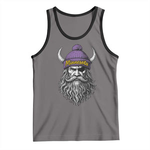 Vintage Minnesota Tank Top Retro Sports Fan TS10 Deep Heather Black Print Your Wear