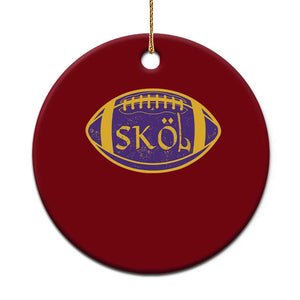 Skol Football Ceramic Ornament Retro Nordic Scandinavian Warrior Vikings Axe TS10 1pc Red Print Your Wear