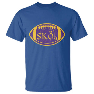 Skol Football T Shirt Retro Nordic Scandinavian Warrior Vikings Axe TS10 Royal Blue Print Your Wear