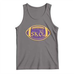 Skol Football Tank Top Retro Nordic Scandinavian Warrior Axe VF TS10 Deep Heather Print Your Wear