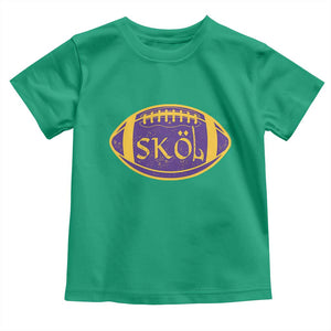 Skol Football Toddler T Shirt Retro Nordic Scandinavian Warrior Vikings Axe TS10 Irish Green Print Your Wear