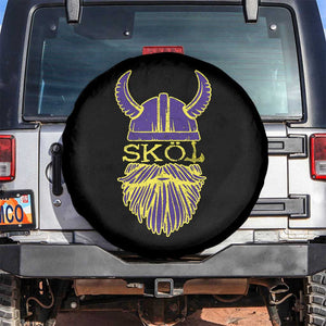 Skol Nordic Scandinavian Warrior Helmet Spare Tire Cover Retro Football Sports Fan MFV TS10 No hole Black Print Your Wear