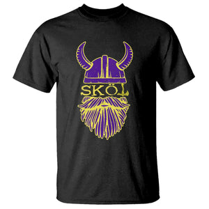 Skol Nordic Scandinavian Warrior Helmet T Shirt Retro Football Sports Fan MFV TS10 Black Print Your Wear