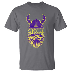 Skol Nordic Scandinavian Warrior Helmet T Shirt Retro Football Sports Fan MFV TS10 Charcoal Print Your Wear