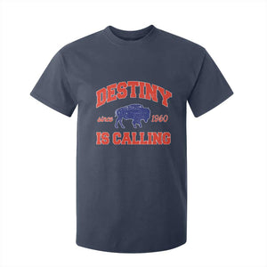 Buffalo Fan T Shirt For Kid Vintage Destiny is Calling Victory Monday TS10 Navy Print Your Wear