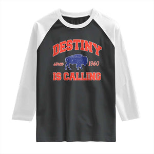 BFB Game Day Raglan Shirt Vintage Destiny is Calling Victory Monday TS10 Black White Print Your Wear