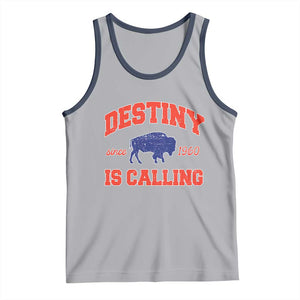 Buffalo Fan Tank Top Vintage Destiny is Calling Victory Monday TS10 Athletic Heather Navy Print Your Wear