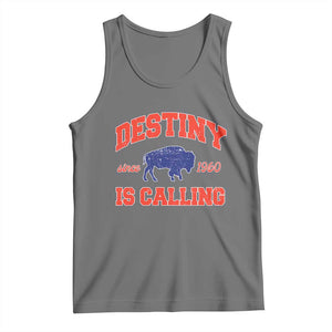 Buffalo Fan Tank Top Vintage Destiny is Calling Victory Monday TS10 Black Heather Print Your Wear
