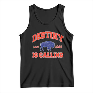 Buffalo Fan Tank Top Vintage Destiny is Calling Victory Monday TS10 Black Print Your Wear