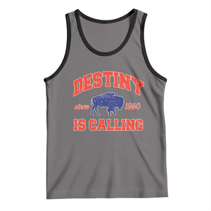Buffalo Fan Tank Top Vintage Destiny is Calling Victory Monday TS10 Deep Heather Black Print Your Wear