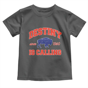 Buffalo Fan Toddler T Shirt Vintage Destiny is Calling Victory Monday TS10 Dark Heather Print Your Wear