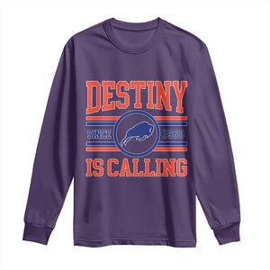 Buffalo Football Long Sleeve Shirt Funny Vintage 90s Bills Fan TS10 Purple Print Your Wear