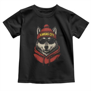 Kansas City Toddler T Shirt Vintage Retro Wolf Mascot TS10 Black Print Your Wear