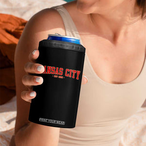 Kansas City 4 in 1 Can Cooler Tumbler Retro Style 90s Vintage Unisex Varisty TS10 Print Your Wear