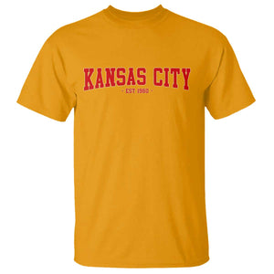 Kansas City T Shirt Retro Style 90s Vintage Unisex Varisty TS10 Gold Print Your Wear