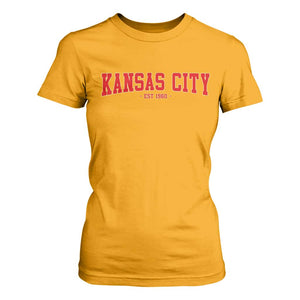 KC Game Day T Shirt For Women Retro Style 90s Vintage Unisex Varisty Football TS10 Gold Print Your Wear
