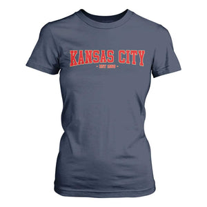 KC Game Day T Shirt For Women Retro Style 90s Vintage Unisex Varisty Football TS10 Navy Print Your Wear