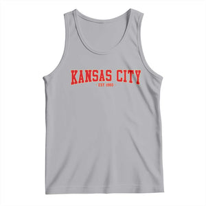 Kansas City Tank Top Retro Style 90s Vintage Unisex Varisty TS10 Athletic Heather Print Your Wear