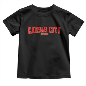 KC Game Day Toddler T Shirt Retro Style 90s Vintage Unisex Varisty Football TS10 Black Print Your Wear