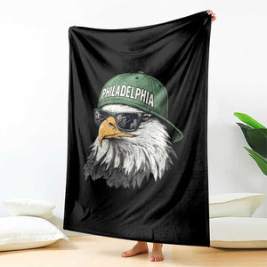 Philadelphia Fan Throw Blanket Retro Eagle Sports Fan TS10 Print Your Wear