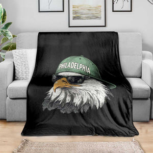 Philadelphia Fan Throw Blanket Retro Eagle Sports Fan TS10 Print Your Wear