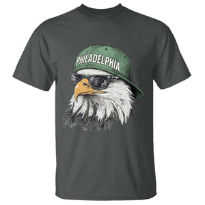 Philadelphia Fan T Shirt Retro Eagle Sports Fan TS10 Dark Heather Print Your Wear