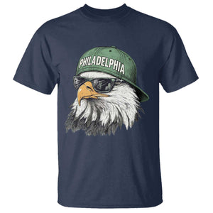 Philadelphia Fan T Shirt Retro Eagle Sports Fan TS10 Navy Print Your Wear