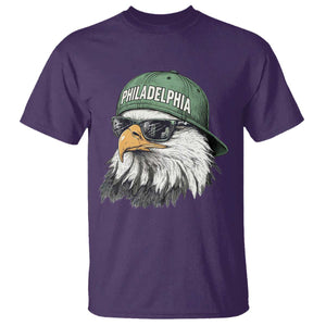 Philadelphia Fan T Shirt Retro Eagle Sports Fan TS10 Purple Print Your Wear