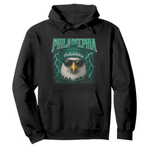 Philadelphia Fan Hoodie Retro Eagle Bootleg Sports Fan TS10 Black Print Your Wear