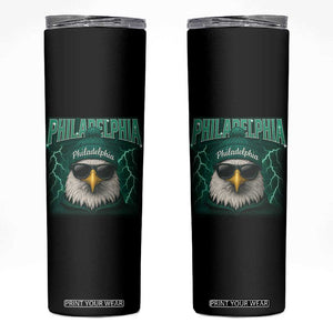 Philadelphia Fan Skinny Tumbler Retro Eagle Bootleg Sports Fan TS10 Black Print Your Wear