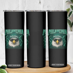 Philadelphia Fan Skinny Tumbler Retro Eagle Bootleg Sports Fan TS10 Print Your Wear