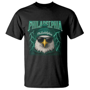 Philadelphia Fan T Shirt Retro Eagle Bootleg Sports Fan TS10 Black Print Your Wear