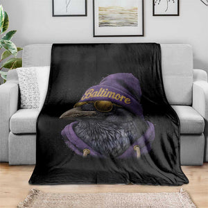 RF Football Lover Throw Blanket Vintage Maryland Edgar Allan Poe The Flock Game Day TS10 Print Your Wear