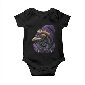 Baltimore Baby Onesie Vintage Maryland Edgar Allan Poe Raven Game Day TS10 Black Print Your Wear