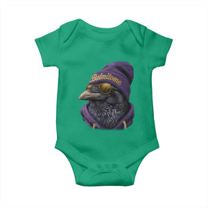 Baltimore Baby Onesie Vintage Maryland Edgar Allan Poe Raven Game Day TS10 Irish Green Print Your Wear