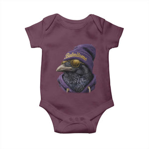 Baltimore Baby Onesie Vintage Maryland Edgar Allan Poe Raven Game Day TS10 Maroon Print Your Wear