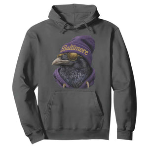 RF Football Lover Hoodie Vintage Maryland Edgar Allan Poe The Flock Game Day TS10 Dark Heather Print Your Wear