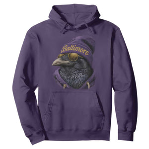 RF Football Lover Hoodie Vintage Maryland Edgar Allan Poe The Flock Game Day TS10 Purple Print Your Wear