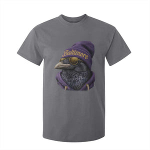 RF Football Lover T Shirt For Kid Vintage Maryland Edgar Allan Poe The Flock Game Day TS10 Charcoal Print Your Wear