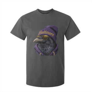 RF Football Lover T Shirt For Kid Vintage Maryland Edgar Allan Poe The Flock Game Day TS10 Dark Heather Print Your Wear