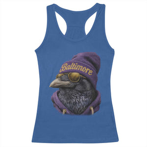 RF Football Lover Racerback Tank Top Vintage Maryland Edgar Allan Poe The Flock Game Day TS10 Royal Blue Print Your Wear