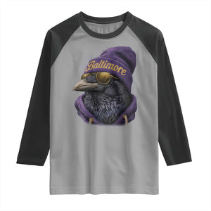RF Football Lover Raglan Shirt Vintage Maryland Edgar Allan Poe The Flock Game Day TS10 Sport Gray Black Print Your Wear