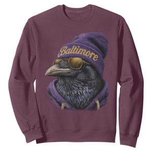 RF Football Lover Sweatshirt Vintage Maryland Edgar Allan Poe The Flock Game Day TS10 Maroon Print Your Wear