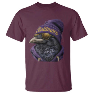 RF Football Lover T Shirt Vintage Maryland Edgar Allan Poe The Flock Game Day TS10 Maroon Print Your Wear