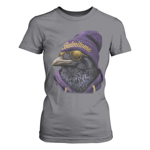 Baltimore T Shirt For Women Vintage Maryland Edgar Allan Poe Raven Game Day TS10 Charcoal Print Your Wear