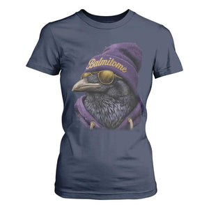 Baltimore T Shirt For Women Vintage Maryland Edgar Allan Poe Raven Game Day TS10 Navy Print Your Wear