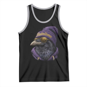 Baltimore Tank Top Vintage Maryland Edgar Allan Poe Raven Game Day TS10 Black Athletic Heather Print Your Wear