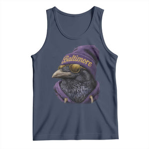 RF Football Lover Tank Top Vintage Maryland Edgar Allan Poe The Flock Game Day TS10 Navy Print Your Wear